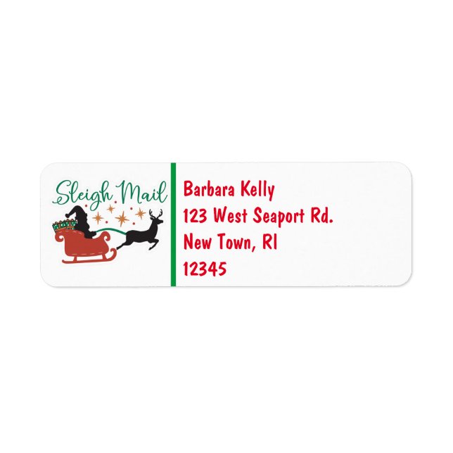 Christmas Return Address (Front)
