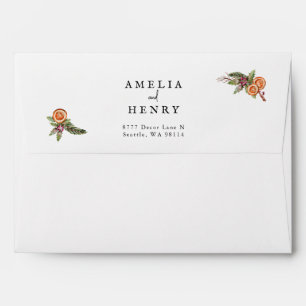 Christmas Return Address Envelope