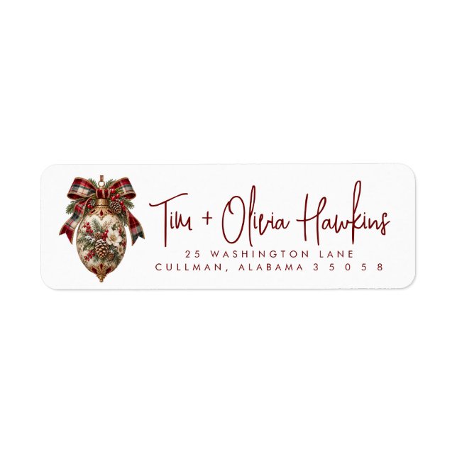 Christmas | Return Address Label (Front)