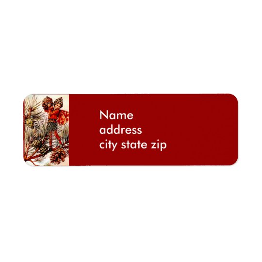 Christmas Return Address Label