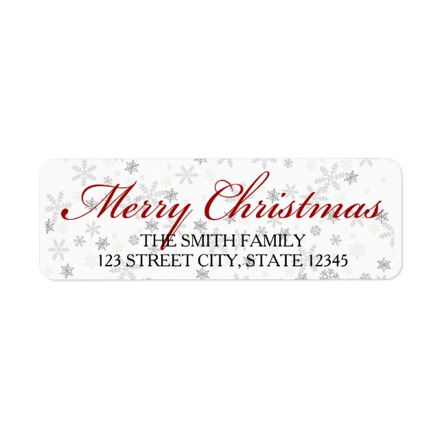 christmas return address label (Front)