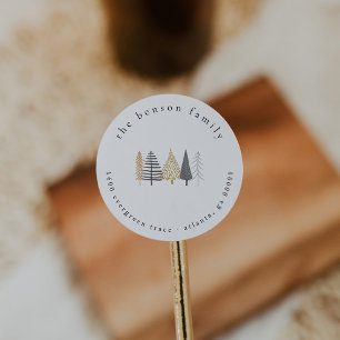 Christmas Return Address Label
