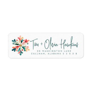 Christmas Return Address Label
