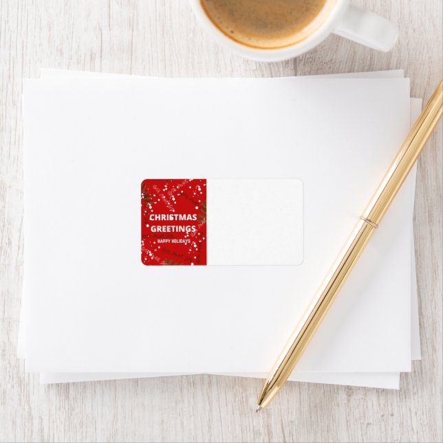 Christmas return address label (Insitu)