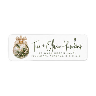 Christmas | Return Address Label