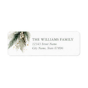 Christmas Return Address Labels