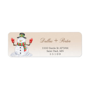 Christmas Return Address Labels