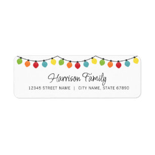 Christmas Return Address Labels