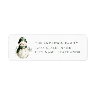 Christmas Return Address Labels