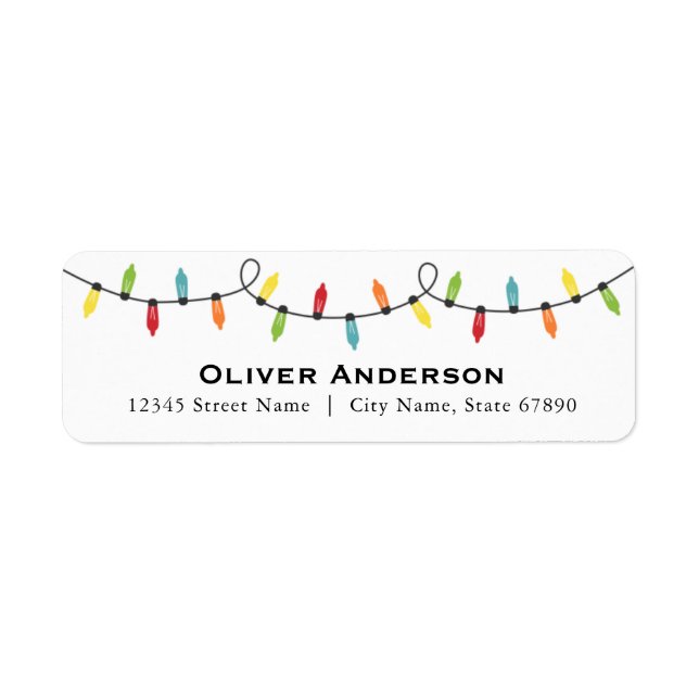 Christmas Return Address Labels (Front)