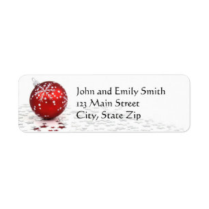 Christmas Return Address Labels