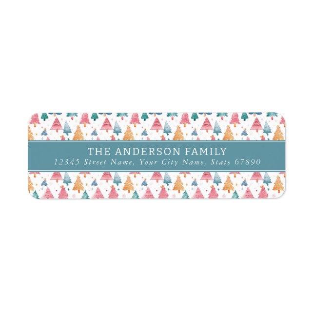 Christmas Return Address Labels (Front)