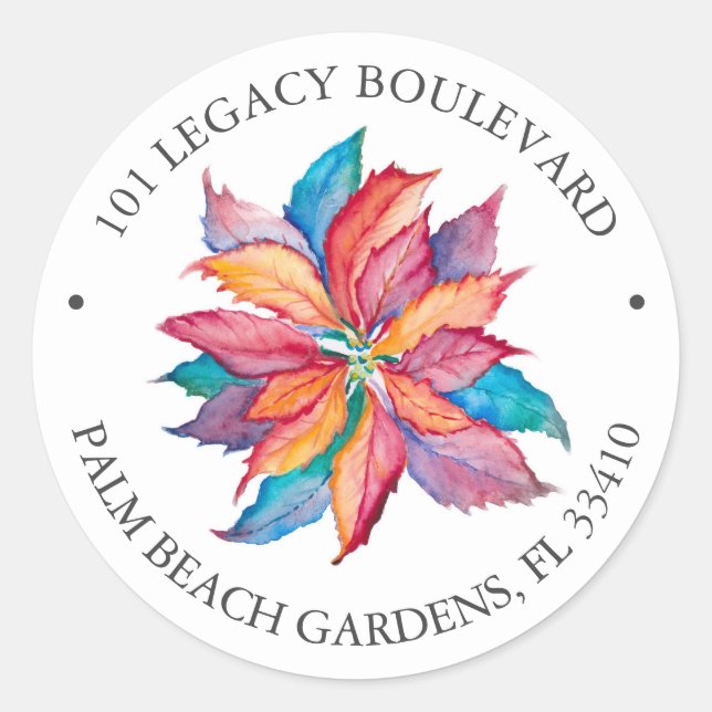 Christmas Return Address Labels (Front)