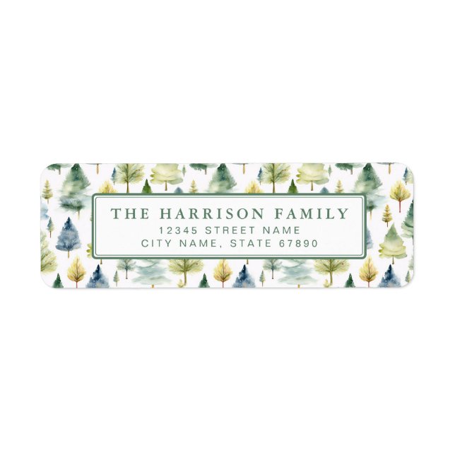 Christmas Return Address Labels (Front)