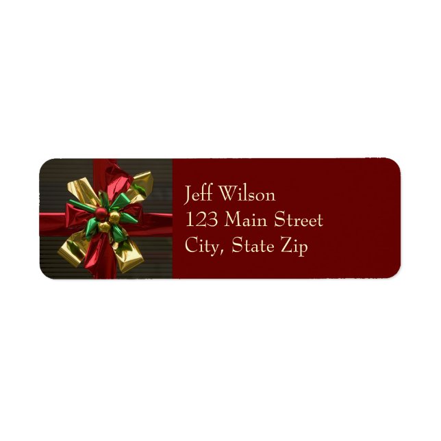 Christmas Return Address Labels (Front)