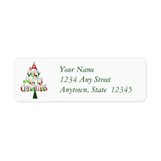 Christmas Return Address Labels