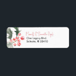 Christmas Return Address Labels Holly & Berries<br><div class="desc">Add a festive touch to your mail with these custom Christmas return address labels, featuring elegant watercolor red holly berries and green leaves. Easily personalise with your name and address to create a unique, polished look for all your holiday cards, gifts, and wedding invitations. These personalised return address labels are...</div>