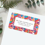 Christmas Return Address Labels Template<br><div class="desc">These stylish Christmas return address labels feature a colourful watercolor poinsettia pattern, offering a unique botanical touch to your holiday mailings or winter wedding invitations. With an informal and casual design, they bring a festive yet relaxed vibe to your correspondence. Use the easy template to personalise your labels. To see...</div>