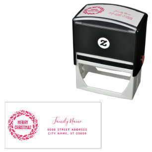 Christmas Return Address Self-inking Stamp
