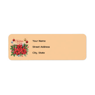 Christmas Return Address Template