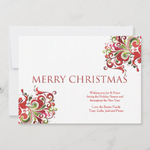 Christmas Revelry Photo Holiday Card