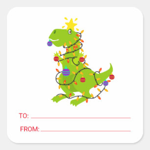 Christmas Rex Stickers
