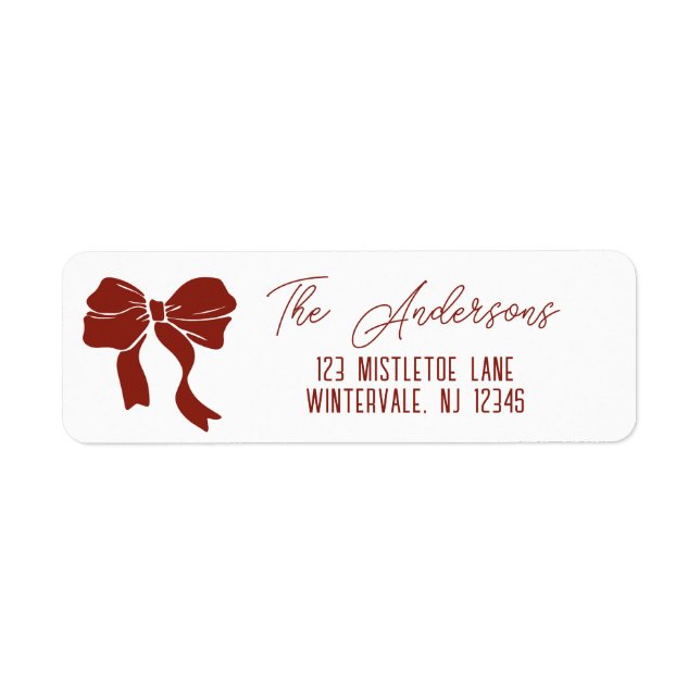 Christmas Ribbon Bow Custom (Front)