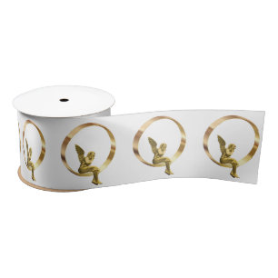 Christmas Ribbon, Christmas Angel Satin Ribbon