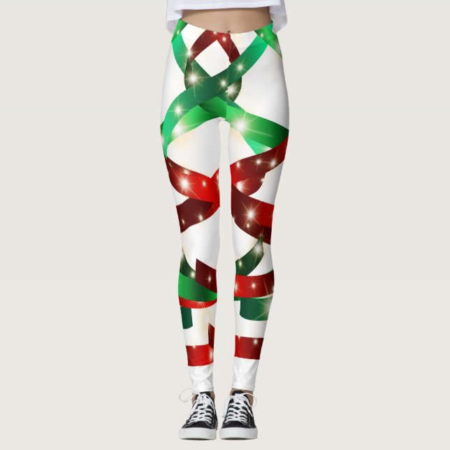 Christmas ribbon leggings (Front)