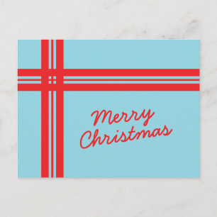 Christmas Ribbon Postcard