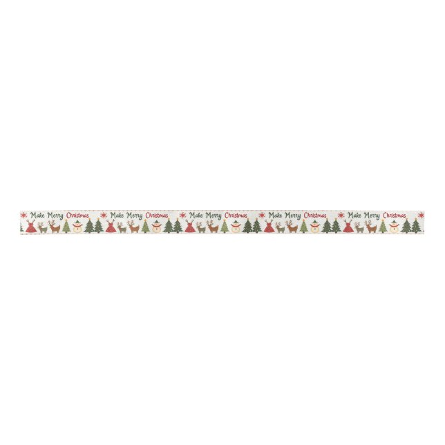 Christmas Ribbon Satin Ribbon (Front)
