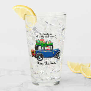 Christmas Road Glass Cup