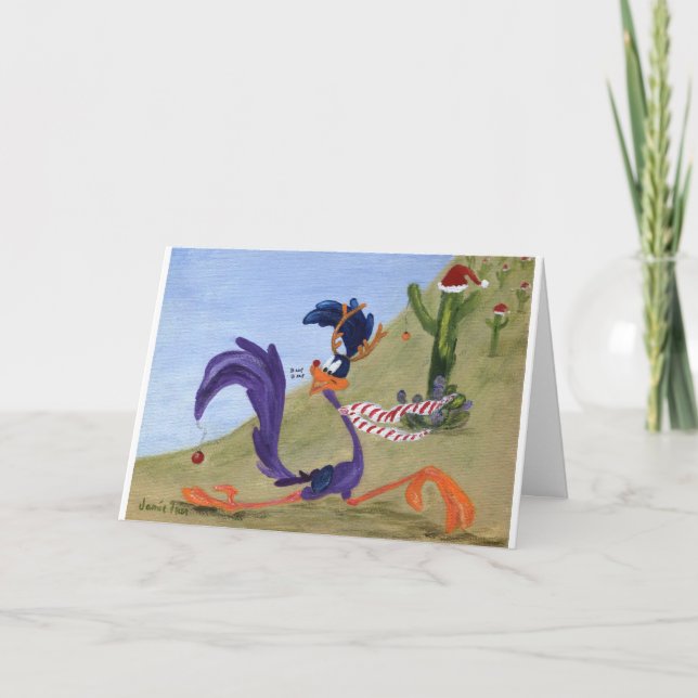 Christmas Roadrunner Holiday Card (Front)