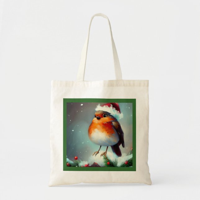 Christmas Robin 1 Tote Bag (Front)