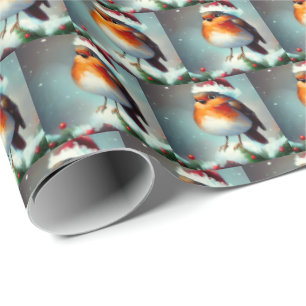 Christmas Robin 1 Wrapping Paper
