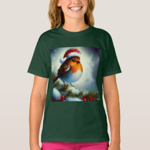 Christmas Robin 3 T-Shirt