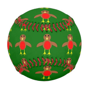Christmas Robin Baseball