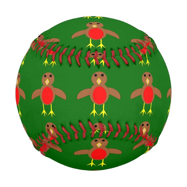Christmas Robin Baseball (Front)