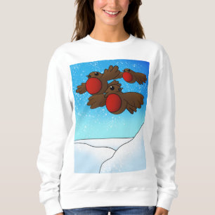 Christmas Robin Birds Sweatshirt
