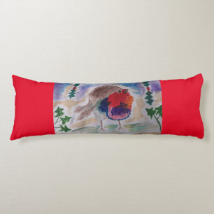 Christmas Robin Body Cushion