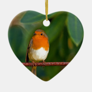 Christmas Robin Ceramic Tree Decoration