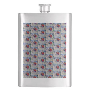 Christmas Robin Classic Hip Flask