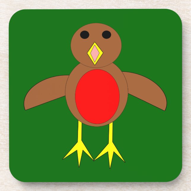 Christmas Robin Coaster (Front)