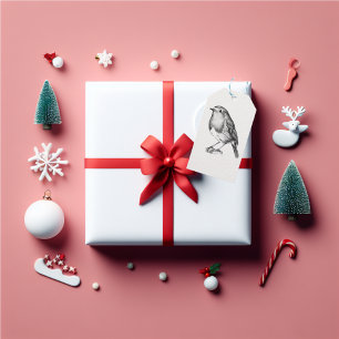 Christmas Robin cute Gift Tags