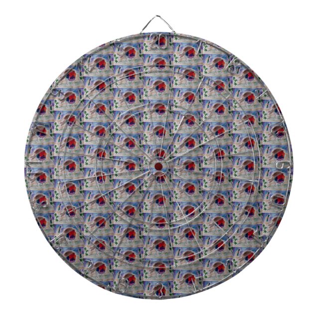 Christmas Robin  Dartboard (Front)