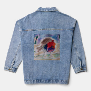 Christmas Robin Denim Jacket