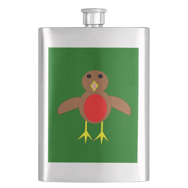 Christmas Robin Flasks (Front)