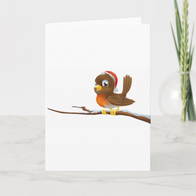 Christmas Robin Holiday Card (Front)
