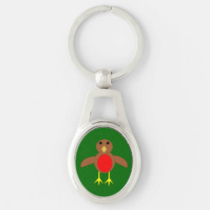 Christmas Robin Keychain