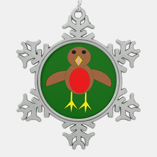 Christmas Robin Ornament (Front)
